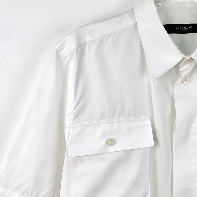 Givenchy Givenchy White Cotton Short Sleeve Shirt 0089 Size ONE SIZE - 3 Thumbnail