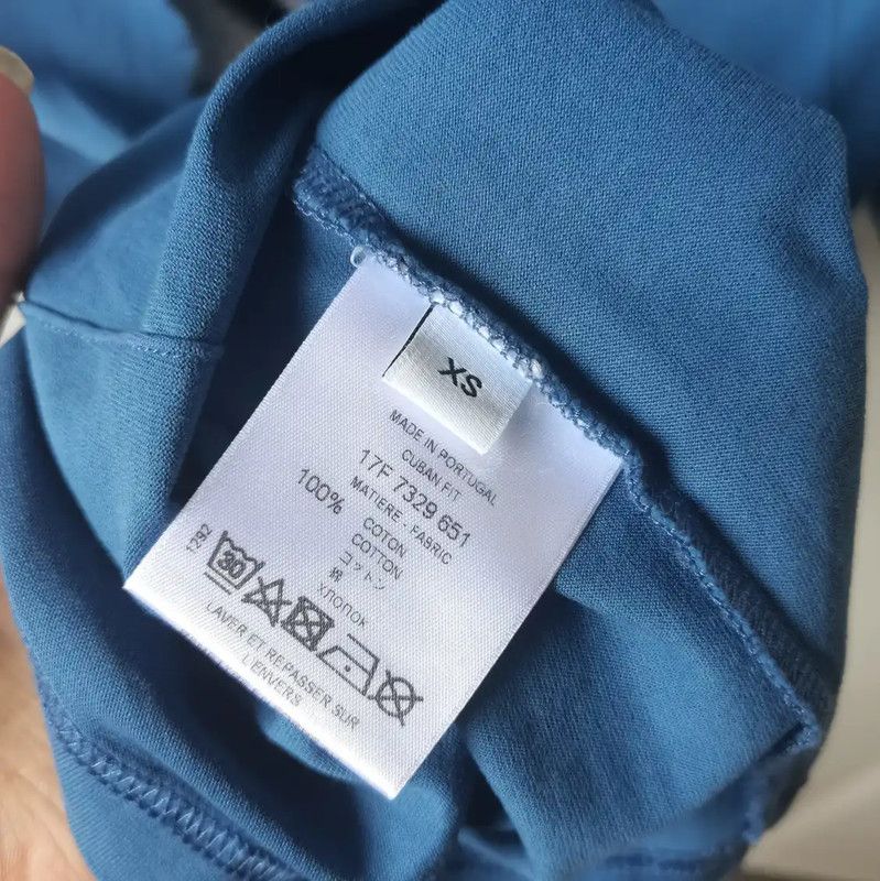 Givenchy Givenchy Blue Cotton Short Sleeve T-Shirt 0089 Size XS / US 0-2 / IT 36-38 - 5 Thumbnail