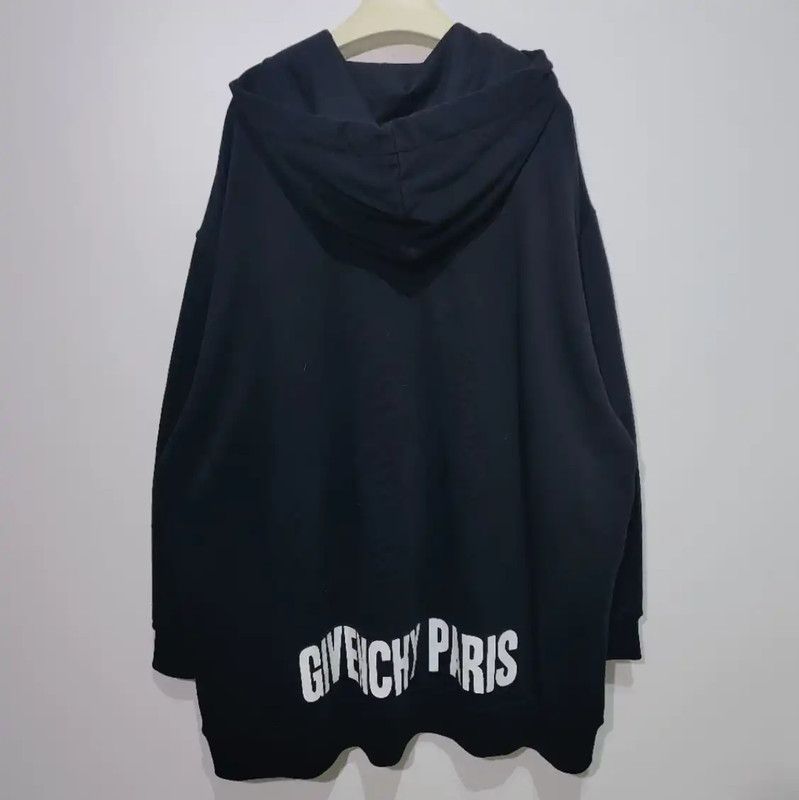 Givenchy Givenchy Black Cotton Hoodie for Women 0089 Size XS / US 0-2 / IT 36-38 - 2 Thumbnail