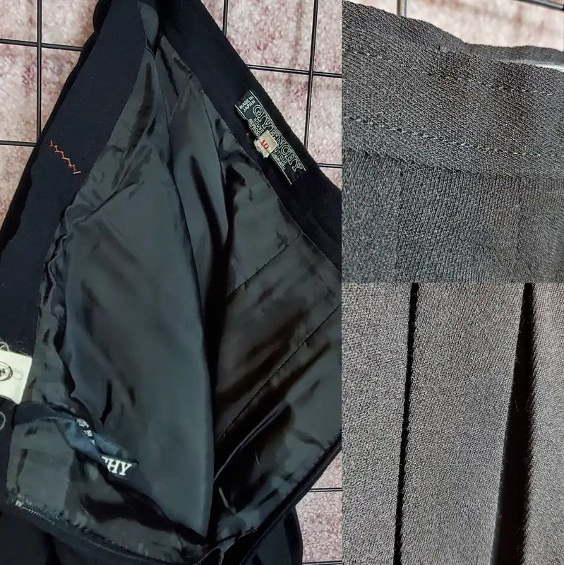 Givenchy Givenchy Black Pleated Midi Skirt for Women 0089 Size 23" - 6 Thumbnail