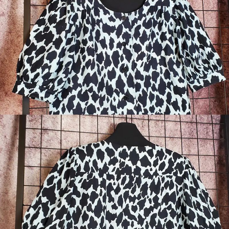 Givenchy Givenchy Black Cartoon Pattern Short-Sleeve Cardigan 0089 Size M / US 6-8 / IT 42-44 - 4 Thumbnail