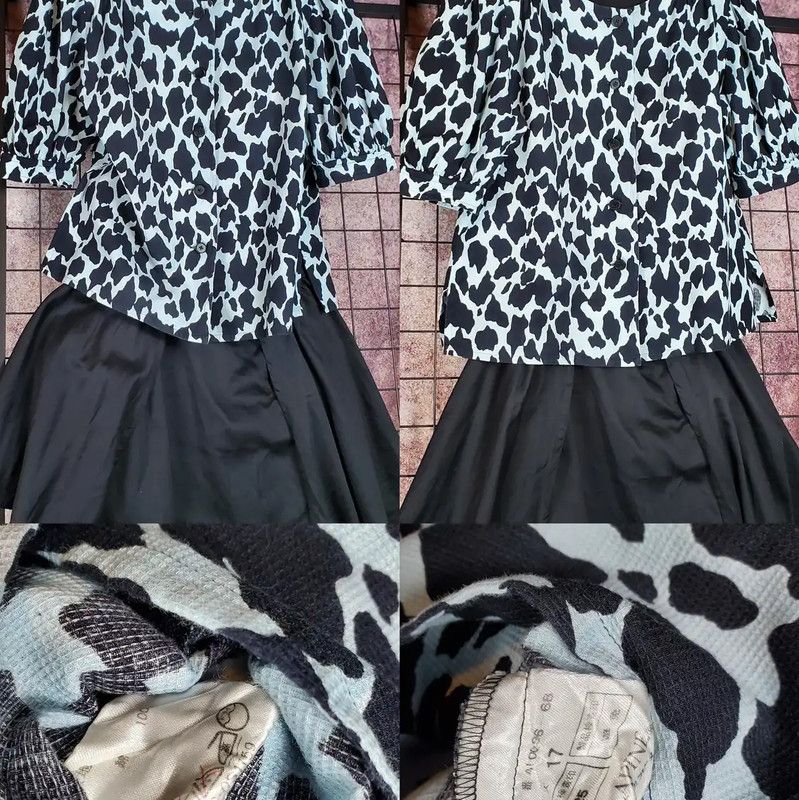 Givenchy Givenchy Black Cartoon Pattern Short-Sleeve Cardigan 0089 Size M / US 6-8 / IT 42-44 - 2 Thumbnail