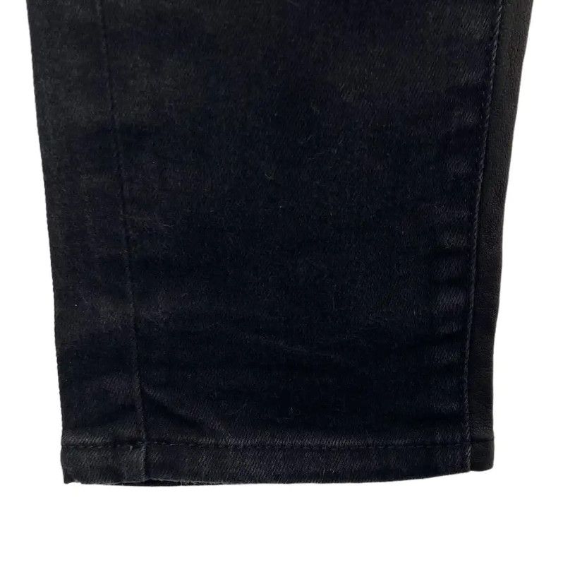 Givenchy Givenchy Black Embroidered High-Waist Denim Pants 0089 Size 22" - 4 Thumbnail