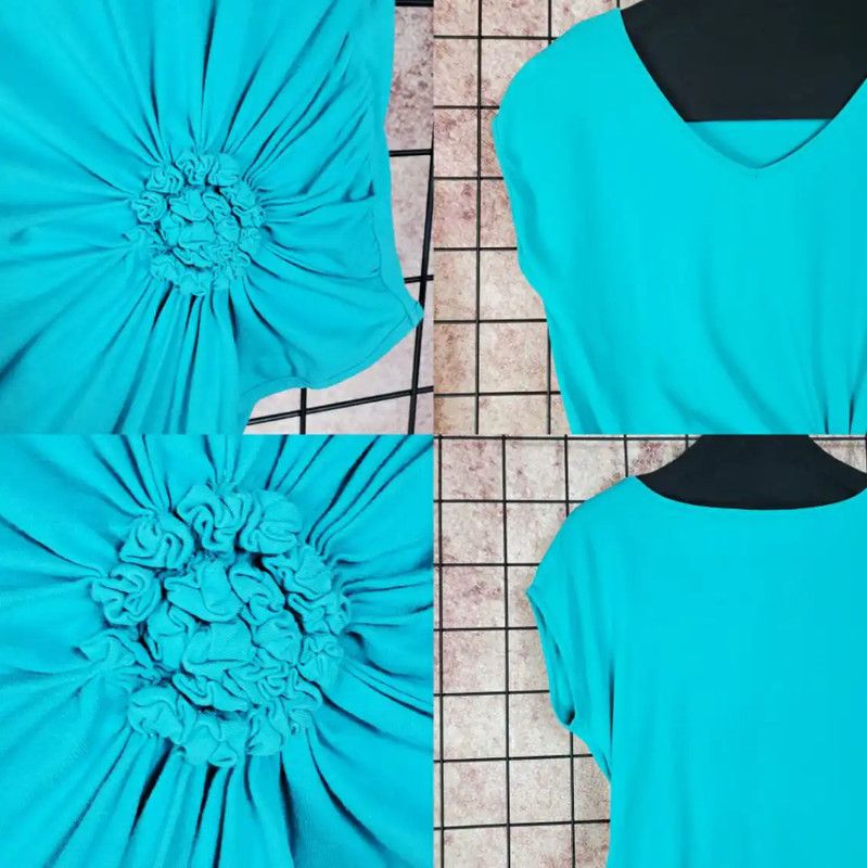 Givenchy Givenchy Women's Embroidered Blue Cotton T-Shirt 0089 Size L / US 10 / IT 46 - 5 Thumbnail