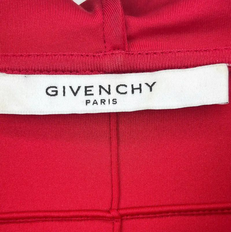 Givenchy Givenchy Red Cotton Women's Hoodie 0089 Size M / US 6-8 / IT 42-44 - 3 Thumbnail