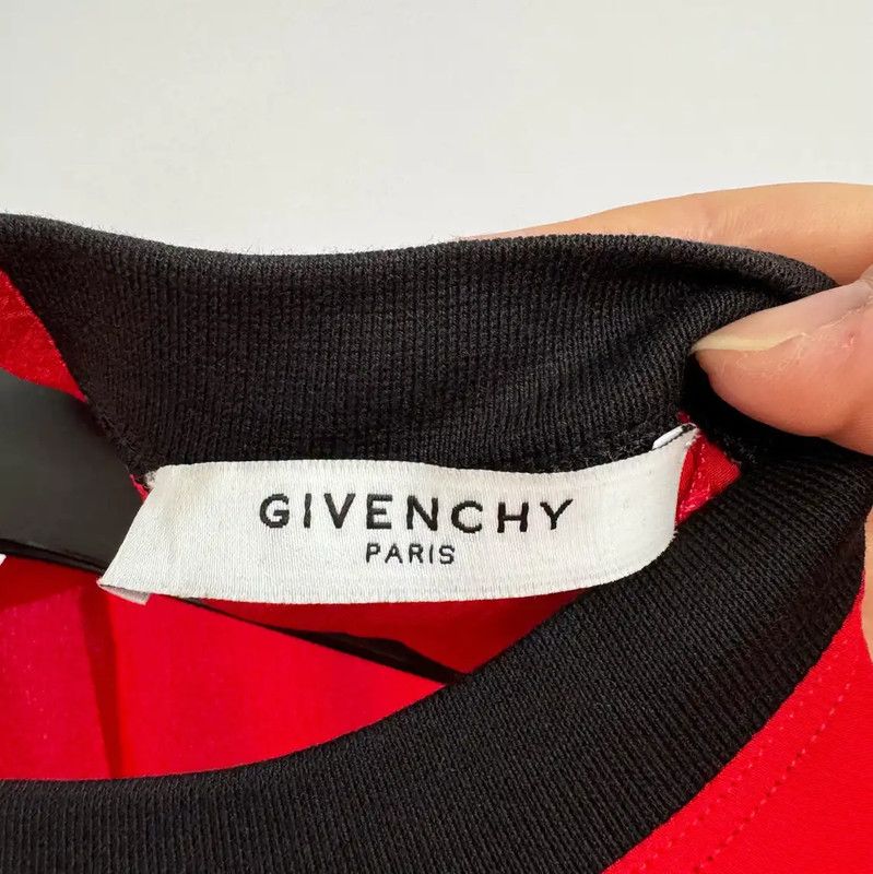 Givenchy Givenchy Red Cotton Women's T-Shirt 0089 Size S / US 4 / IT 40 - 3 Thumbnail