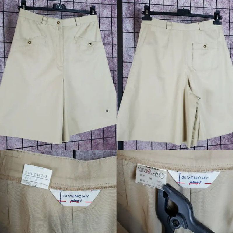 Givenchy Givenchy Summer Khaki Cotton Embroidered Pants 0089 Size 26" / US 2 / IT 38 - 2 Thumbnail