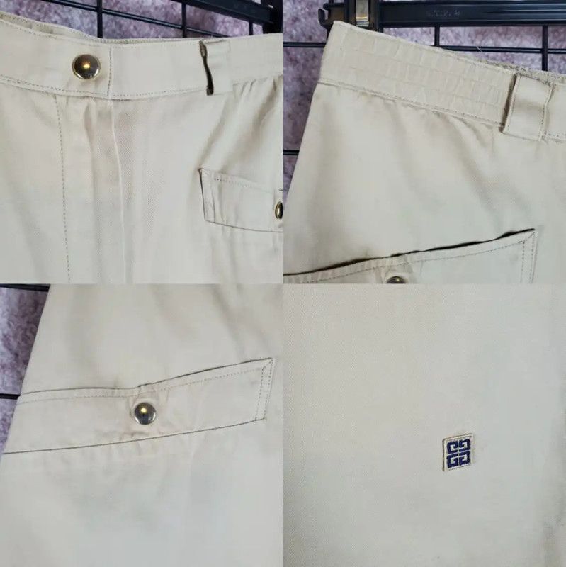 Givenchy Givenchy Summer Khaki Cotton Embroidered Pants 0089 Size 26" / US 2 / IT 38 - 9 Thumbnail