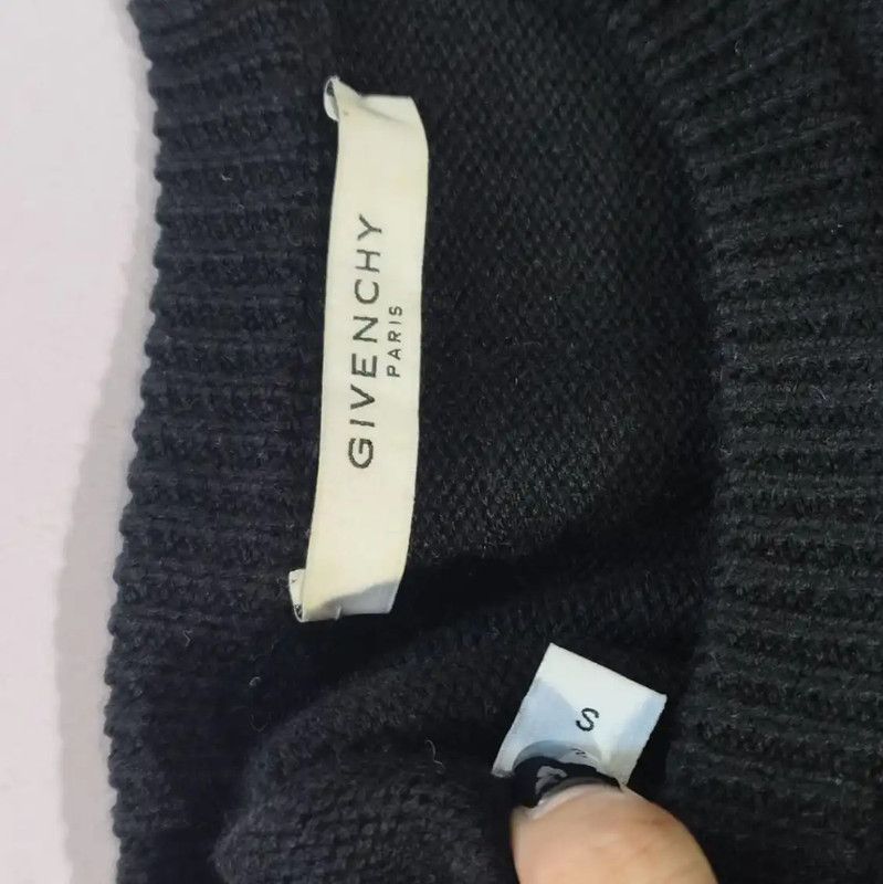 Givenchy Givenchy Black Wool Women's Sweater 0089 Size S / US 4 / IT 40 - 3 Thumbnail