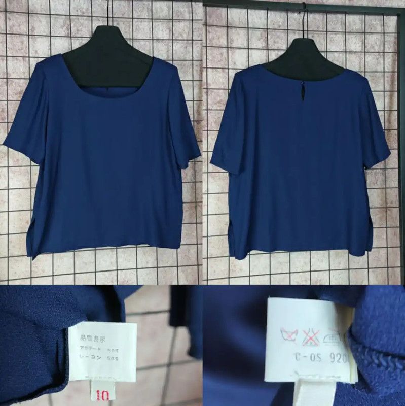 Givenchy Givenchy Summer Deep Blue Short Sleeve T-shirt 0089 Size M / US 6-8 / IT 42-44 - 2 Thumbnail