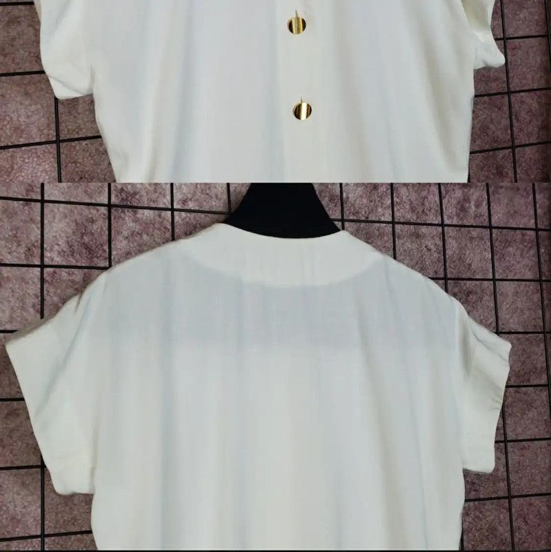 Givenchy Givenchy Summer White Short Sleeve Cardigan 0089 Size M / US 6-8 / IT 42-44 - 5 Thumbnail