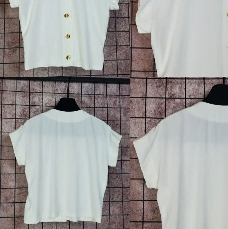 Givenchy Givenchy Summer White Short Sleeve Cardigan 0089 Size M / US 6-8 / IT 42-44 - 3 Thumbnail