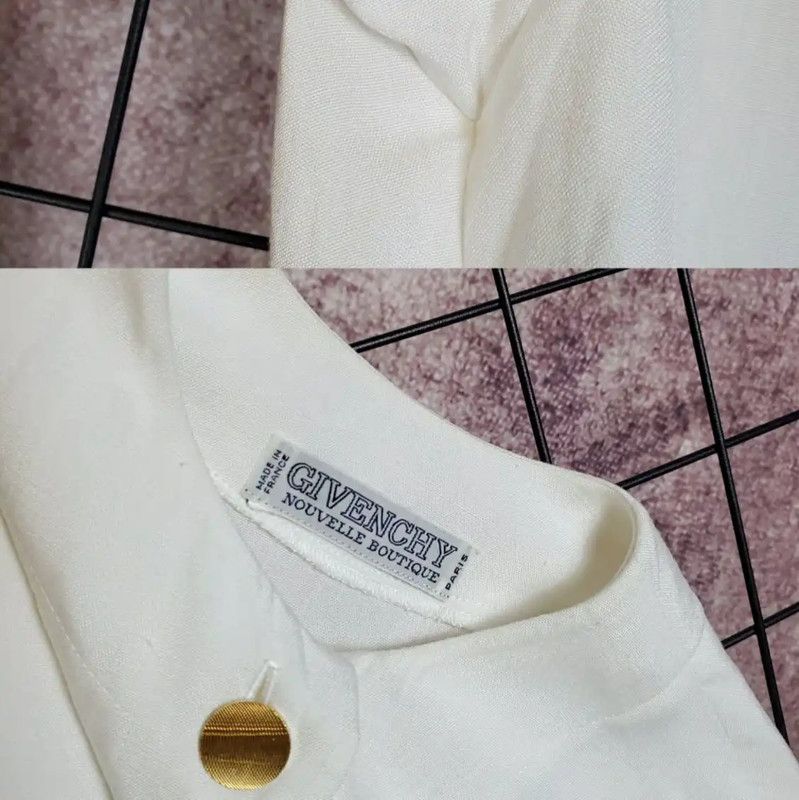 Givenchy Givenchy Summer White Short Sleeve Cardigan 0089 Size M / US 6-8 / IT 42-44 - 10 Thumbnail