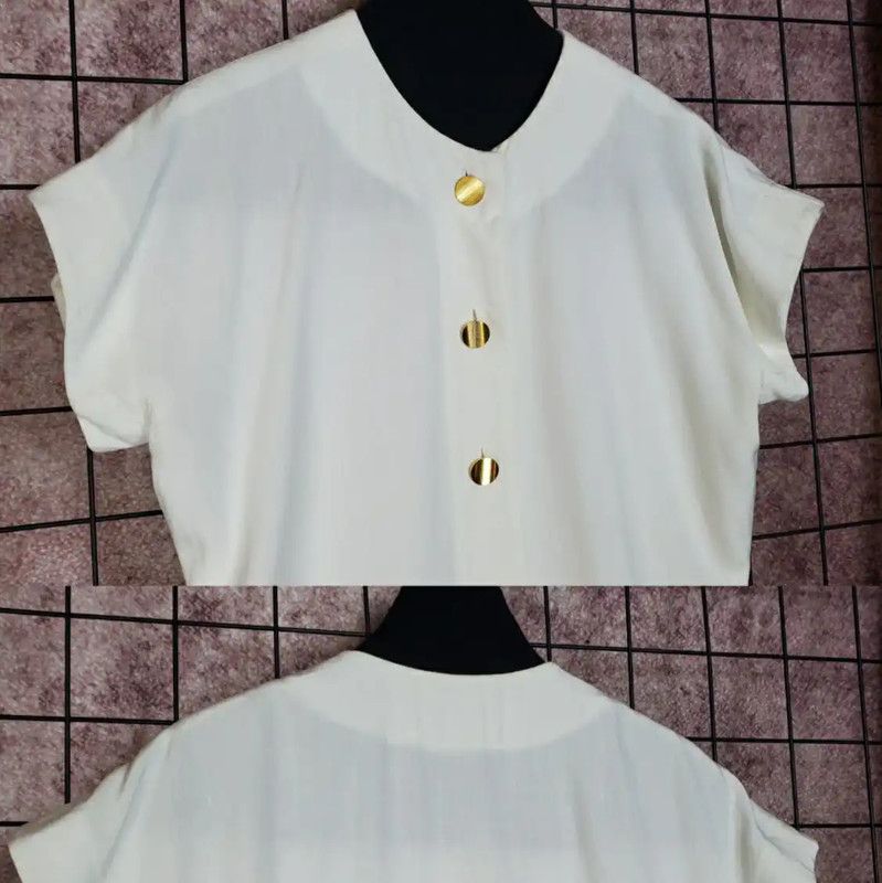 Givenchy Givenchy Summer White Short Sleeve Cardigan 0089 Size M / US 6-8 / IT 42-44 - 4 Thumbnail