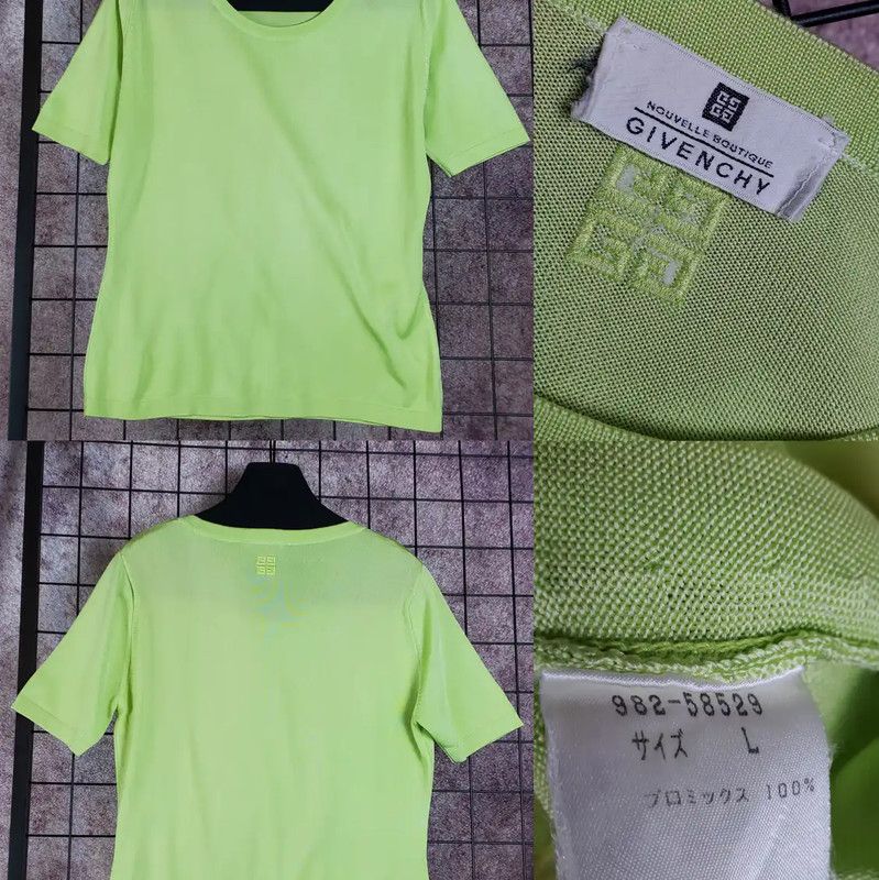 Givenchy Givenchy Green Short Sleeve T-Shirt 0089 Size L / US 10 / IT 46 - 2 Thumbnail