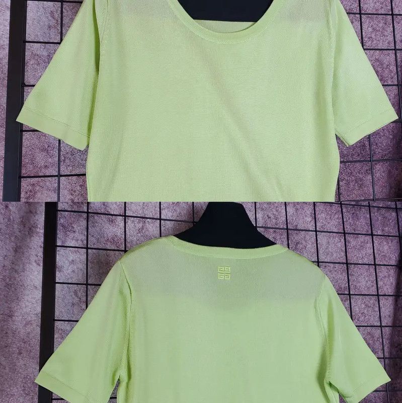 Givenchy Givenchy Green Short Sleeve T-Shirt 0089 Size L / US 10 / IT 46 - 3 Thumbnail