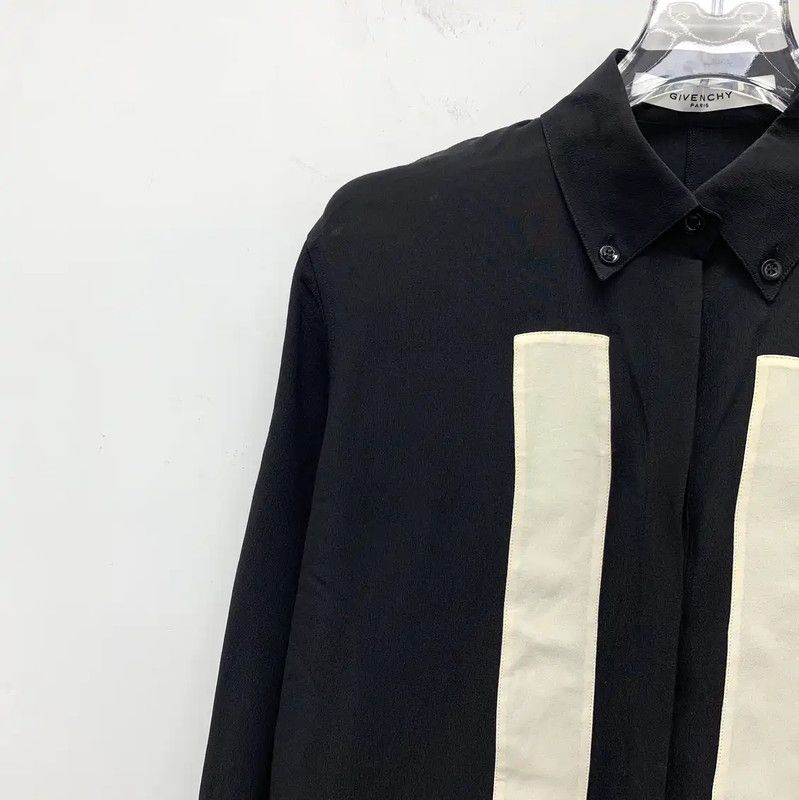 Givenchy Givenchy Black Silk Women's Shirt 0089 Size XS / US 0-2 / IT 36-38 - 3 Thumbnail