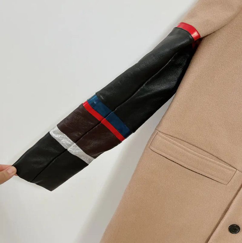 Givenchy Givenchy Winter Color Block Wool Coat 0089 Size S / US 4 / IT 40 - 4 Thumbnail