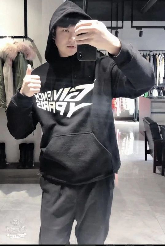 Givenchy Givenchy Black Cotton Women's Hoodie for Fall 0089 Size XS / US 0-2 / IT 36-38 - 9 Thumbnail
