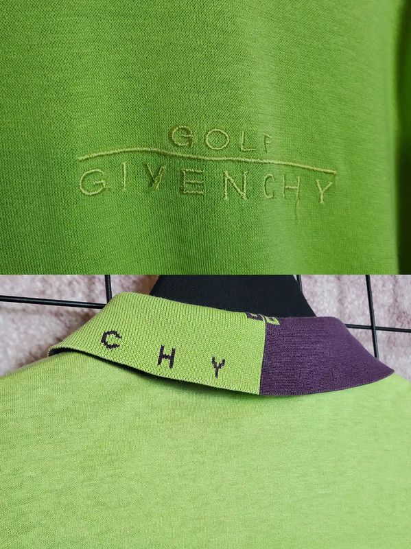 Givenchy Givenchy Green Embroidered Long Sleeve T-Shirt 0089 Size L / US 10 / IT 46 - 5 Thumbnail
