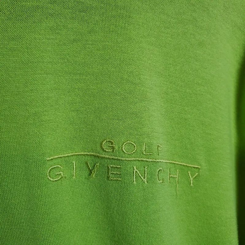 Givenchy Givenchy Green Embroidered Long Sleeve T-Shirt 0089 Size L / US 10 / IT 46 - 9 Thumbnail