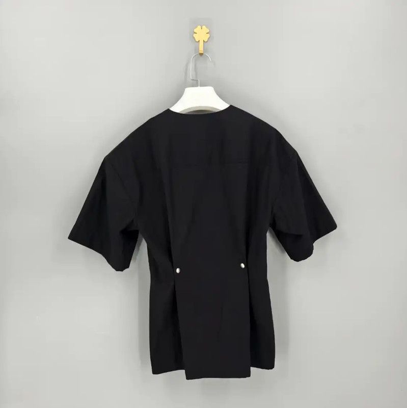 Givenchy Givenchy Black Short Sleeve Shirt for Women 0089 Size M / US 6-8 / IT 42-44 - 2 Thumbnail