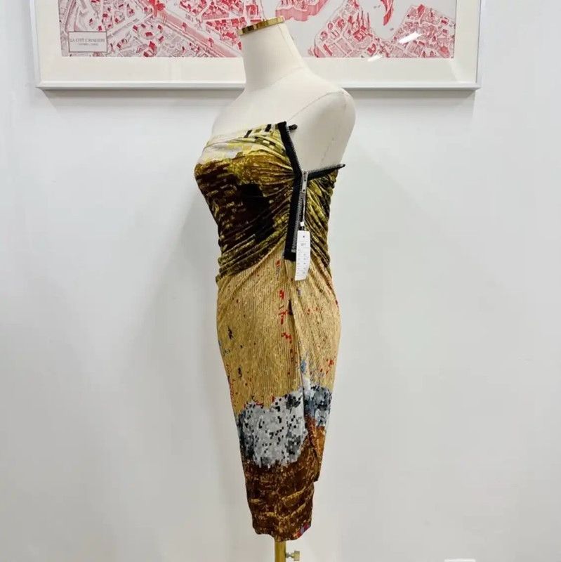 Givenchy Givenchy Multicolor Bodycon Skirt for Women 0089 Size 22" - 3 Thumbnail