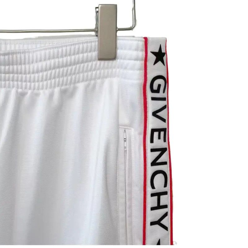 Givenchy Givenchy White Cotton Casual Pants for Women 0089 Size 26" / US 2 / IT 38 - 4 Thumbnail