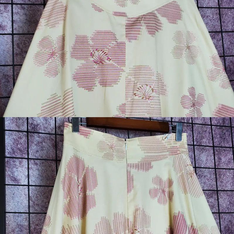 Givenchy Givenchy Floral Midi Skirt for Summer 0089 Size 23" - 3 Thumbnail
