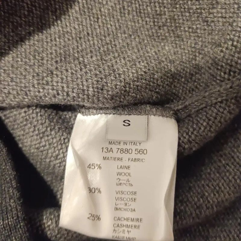 Givenchy Givenchy Gray Wool Long Sleeve Sweater 0089 Size S / US 4 / IT 40 - 4 Thumbnail
