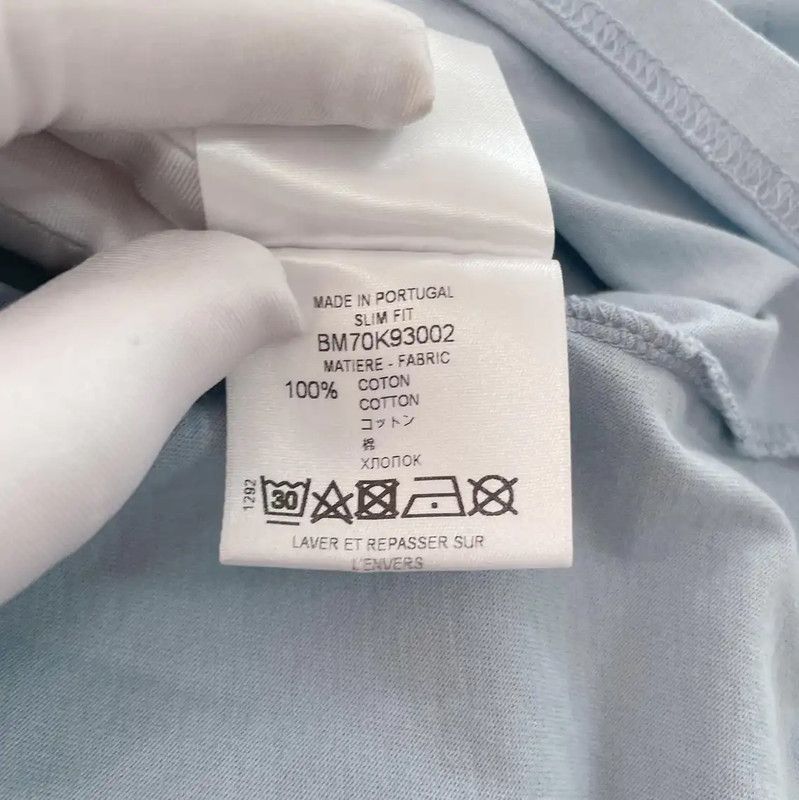 Givenchy Givenchy Blue Cotton Short Sleeve T-Shirt 0089 Size M / US 6-8 / IT 42-44 - 7 Thumbnail
