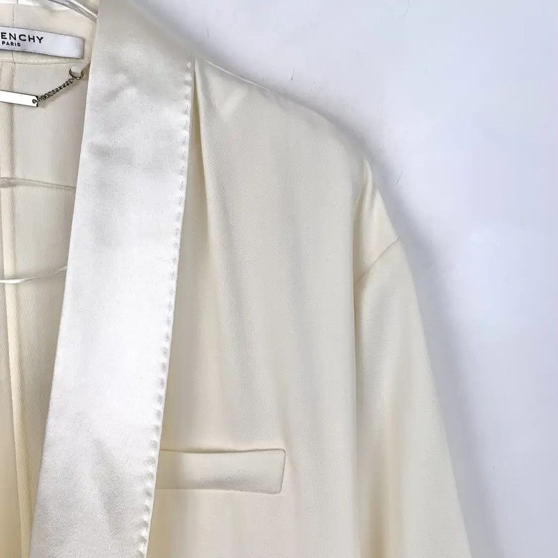 Givenchy Givenchy Women's Cream Wool Jacket 0089 Size XXS / US 00 / IT 34 - 3 Thumbnail