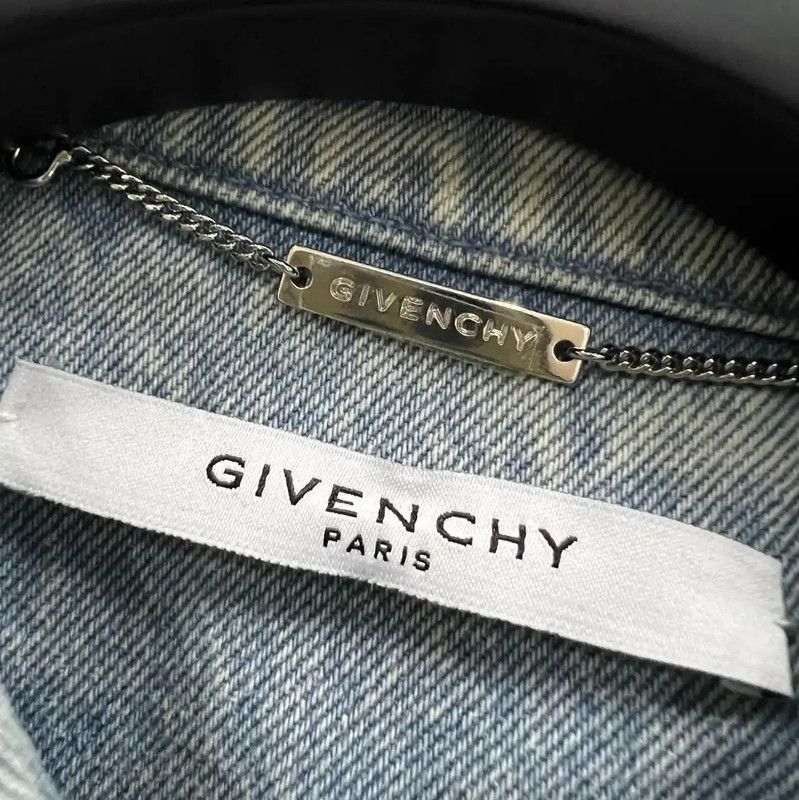 Givenchy Givenchy Blue Cotton Jacket for Women 0089 Size ONE SIZE - 2 Thumbnail