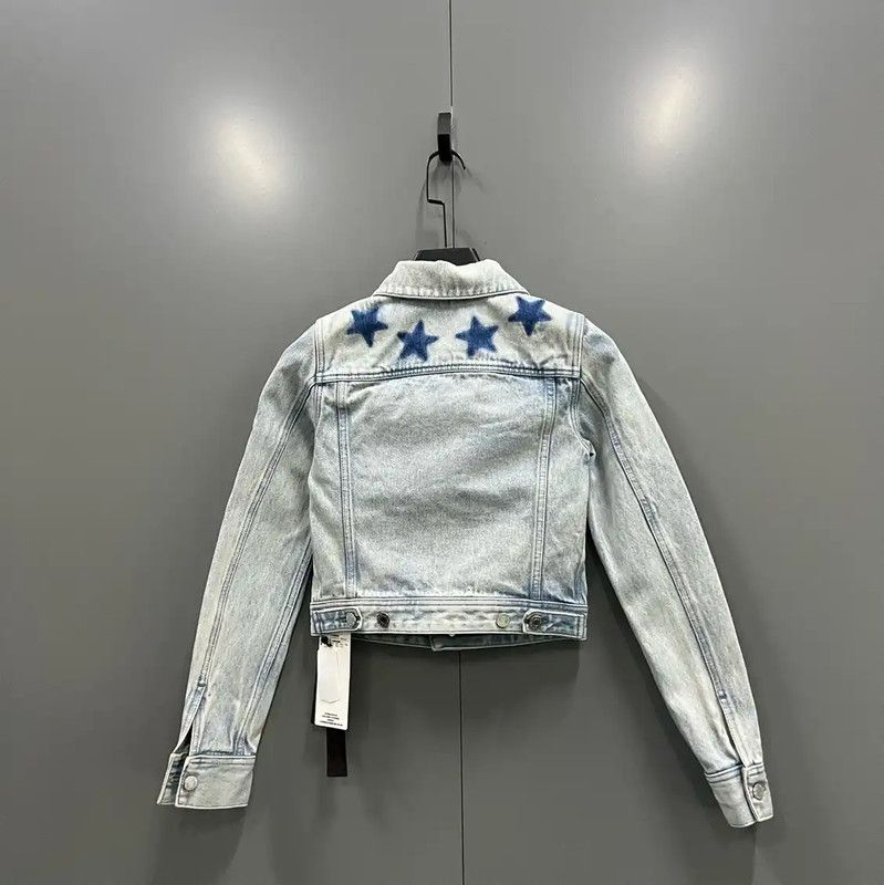 Givenchy Givenchy Blue Cotton Jacket for Women 0089 Size ONE SIZE - 3 Thumbnail