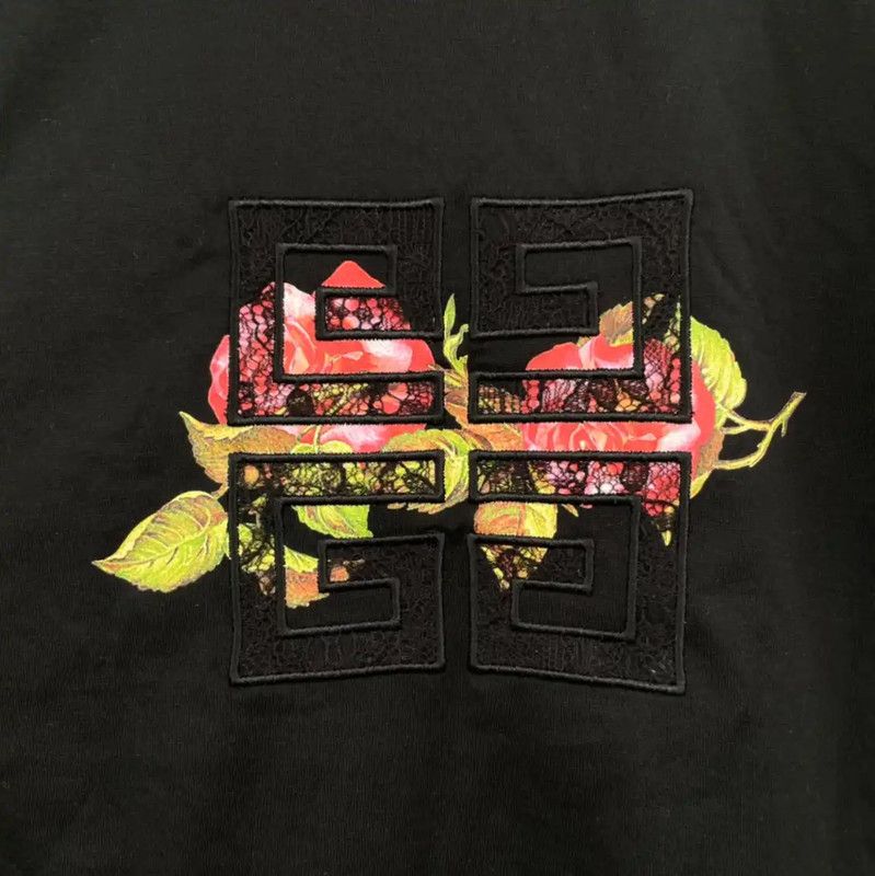 Givenchy Givenchy Black Cotton Short Sleeve T-Shirt 0089 Size L / US 10 / IT 46 - 7 Thumbnail
