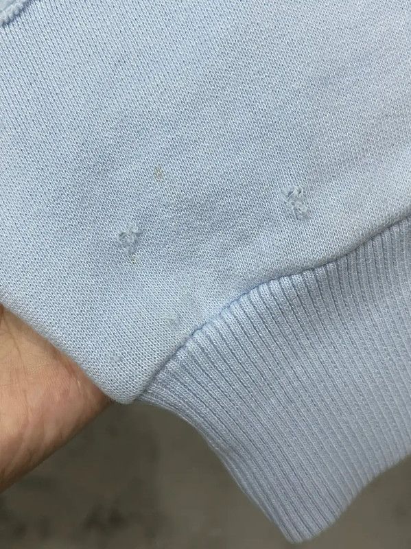 Givenchy Givenchy Light Blue Cotton Long Sleeve Hoodie 0089 Size XS / US 0-2 / IT 36-38 - 5 Thumbnail