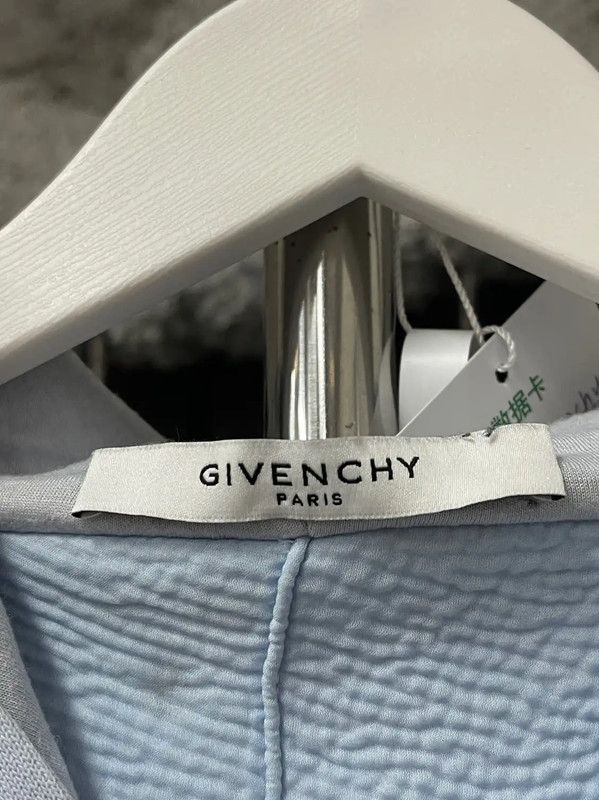 Givenchy Givenchy Light Blue Cotton Long Sleeve Hoodie 0089 Size XS / US 0-2 / IT 36-38 - 7 Thumbnail