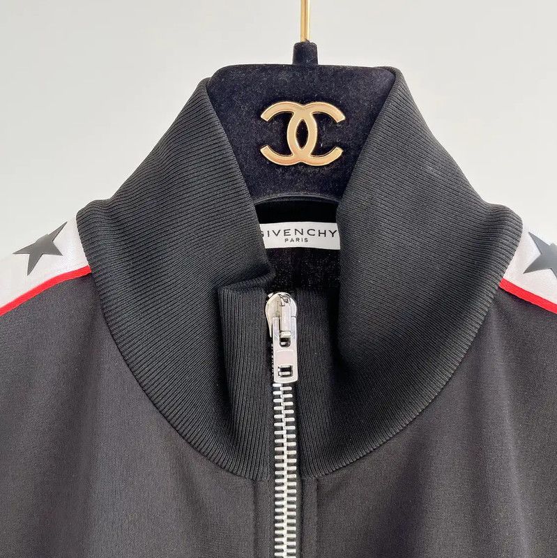 Givenchy Givenchy Black Zip-Up Jacket for Women 0089 Size XS / US 0-2 / IT 36-38 - 8 Thumbnail