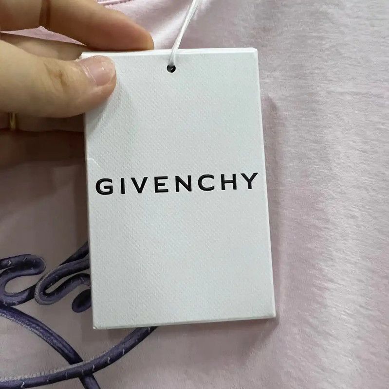 Givenchy Givenchy Pink Logo Short Sleeve T-Shirt 0089 Size S / US 4 / IT 40 - 3 Thumbnail