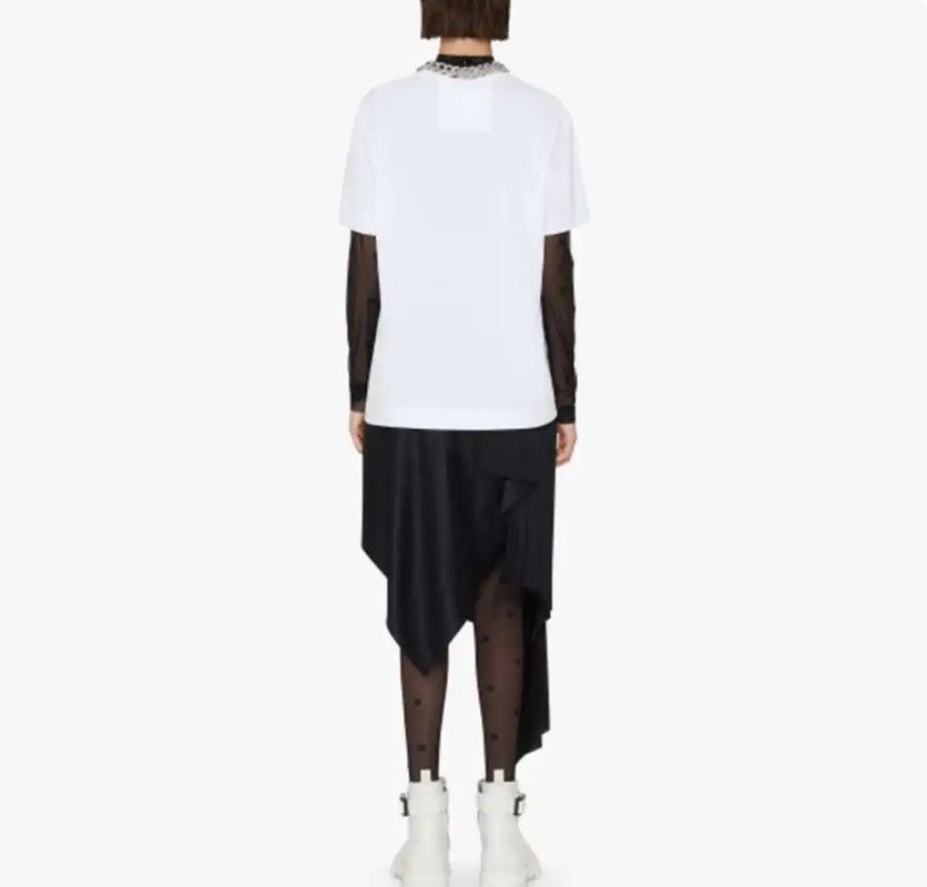 Givenchy Givenchy Women's Summer White Graphic T-Shirt 0089 Size S / US 4 / IT 40 - 5 Thumbnail
