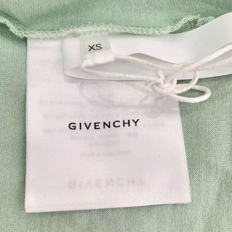 Givenchy Givenchy XS Green Logo Cotton Long Sleeve Hoodie 0089 Size XS / US 0-2 / IT 36-38 - 7 Thumbnail