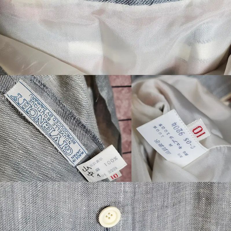 Givenchy Givenchy Gray Linen Short Sleeve Cardigan 0089 Size M / US 6-8 / IT 42-44 - 10 Thumbnail