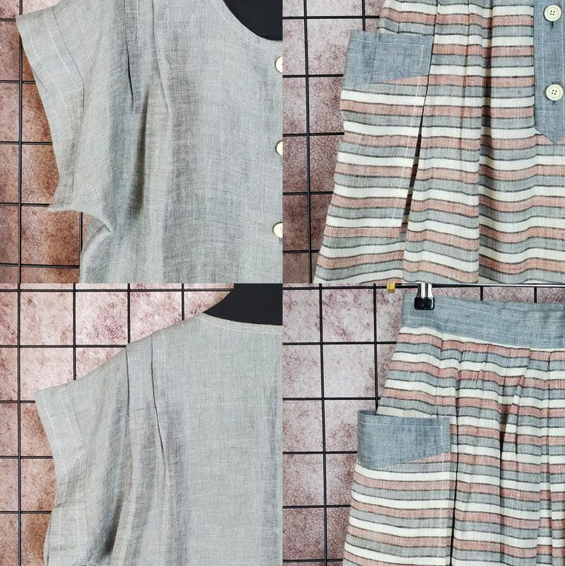 Givenchy Givenchy Gray Linen Short Sleeve Cardigan 0089 Size M / US 6-8 / IT 42-44 - 5 Thumbnail
