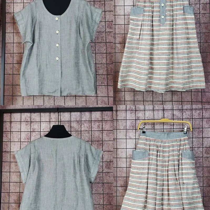 Givenchy Givenchy Gray Linen Short Sleeve Cardigan 0089 Size M / US 6-8 / IT 42-44 - 3 Thumbnail