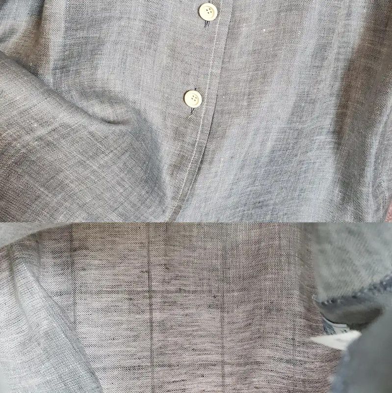 Givenchy Givenchy Gray Linen Short Sleeve Cardigan 0089 Size M / US 6-8 / IT 42-44 - 6 Thumbnail
