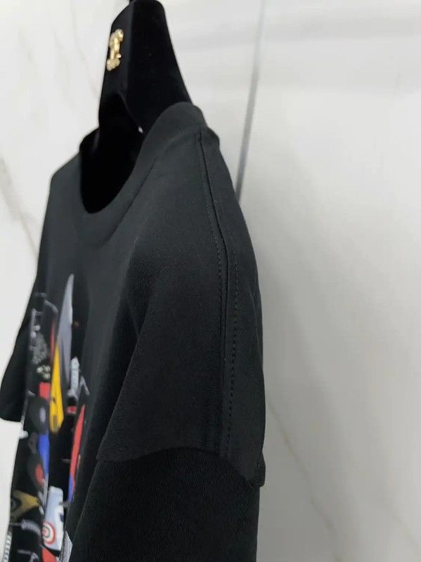 Givenchy Givenchy Black Short Sleeve Cotton Top 0089 Size L / US 10 / IT 46 - 6 Thumbnail