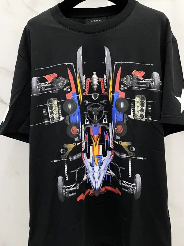 Givenchy Givenchy Black Short Sleeve Cotton Top 0089 Size L / US 10 / IT 46 - 4 Thumbnail