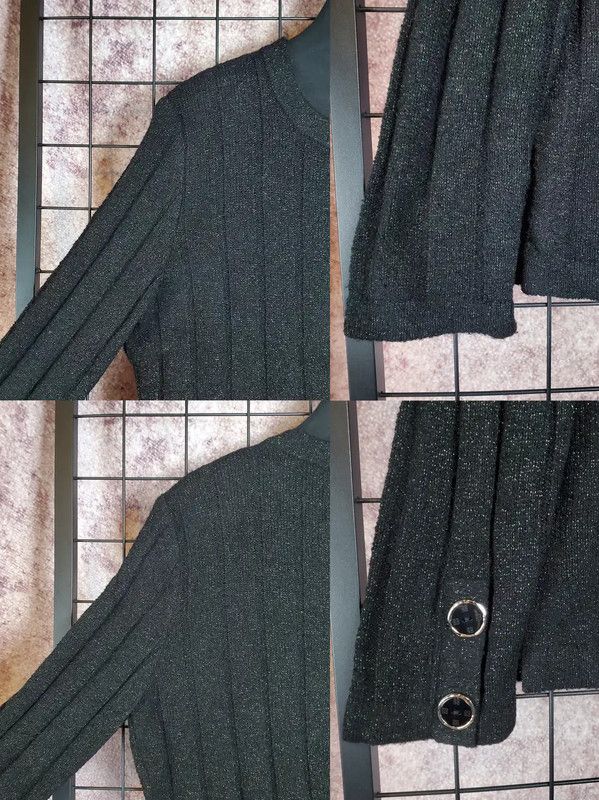 Givenchy Givenchy Black Wool Blend Long Sleeve Knit Top 0089 Size M / US 6-8 / IT 42-44 - 6 Thumbnail