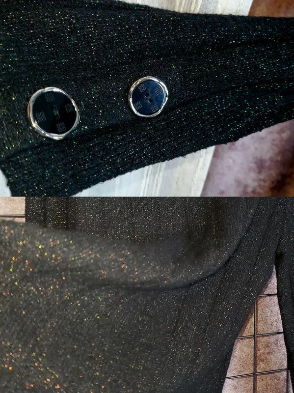 Givenchy Givenchy Black Wool Blend Long Sleeve Knit Top 0089 Size M / US 6-8 / IT 42-44 - 8 Thumbnail
