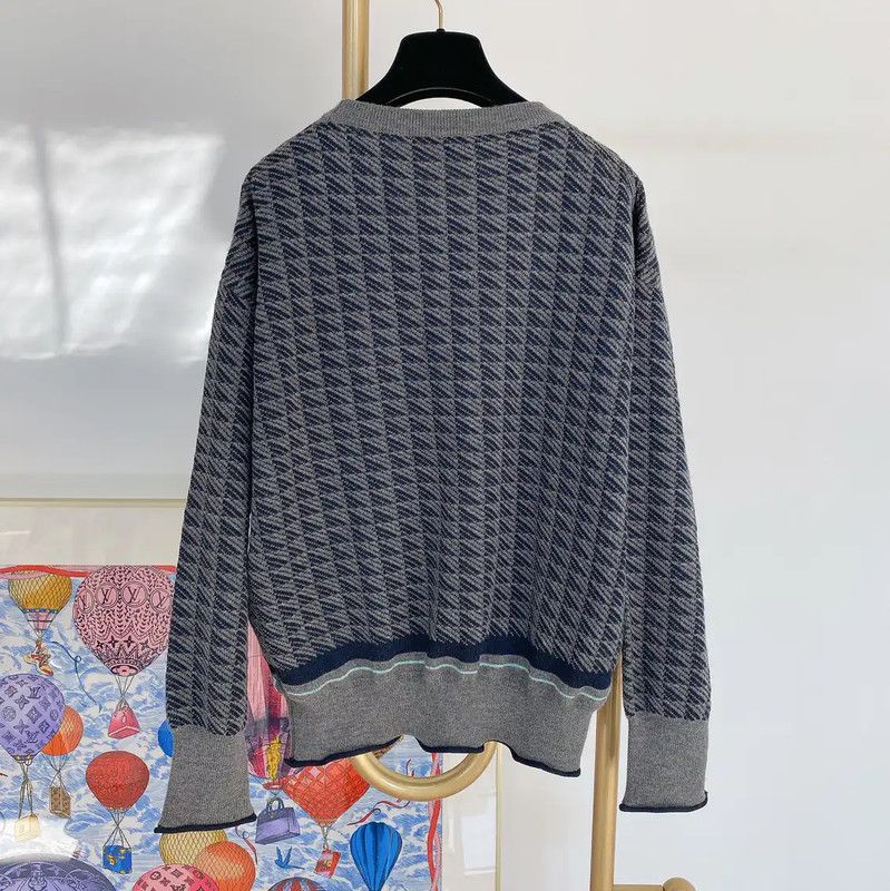 Givenchy Givenchy Blue Wool Long Sleeve Sweater 0089 Size L / US 10 / IT 46 - 4 Thumbnail
